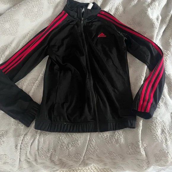 Women’s pink and black adidas track suit both are size medium view all pictures! - Picture 3 of 8